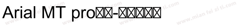 Arial MT pro字体字体转换